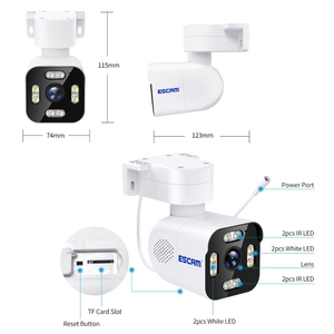 ESCAM PT303 3MP高清运动检测应用控制云台无线网络摄像机 - Product Image 2