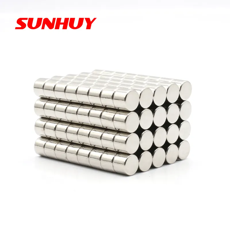 6*5mm China Manufacturer Custom Cheap Price strong neodymium n52 Magnetic Bar Tube Round Cylinder Magnet