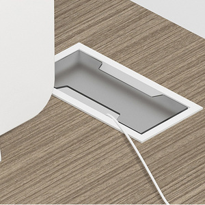 モダンなオフィス仕切りシステムワークステーションスタッフ専用コンピュータデスクオープンワークエリア - Product Image 3
