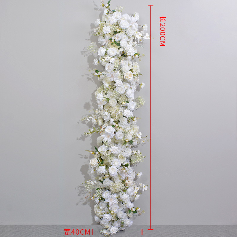 Tableau quatre fleurs. -Blanc