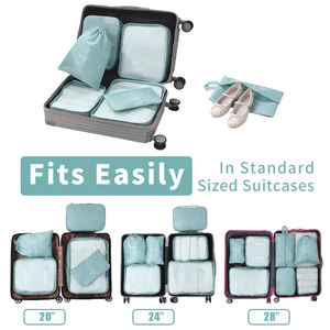 Hot Bán OEM Tùy Chỉnh Kích Thước Hành Lý Đóng Gói Tổ Chức Cubes Đóng Gói Chất Lượng Cao 7Pcs Đặt Du Lịch Hành Lý Tổ Chức - Product Image 2