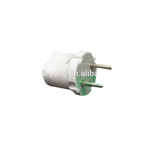 Mini enchufe de conversión estándar, Conector de extensión de 4,8mm y 16A con dos clavijas redondas, conexión de toma de corriente CE, color blanco, CE ROHS - Product Image 6