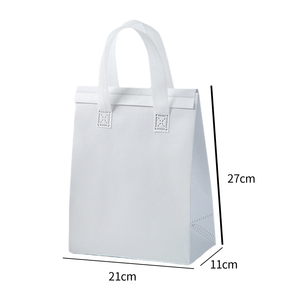 Katlanabilir dokunmamış yalıtımlı öğle yemeği çantası günlük kullanım için buzdolabı Take-Out gıda içecek teslimat alışveriş-mektup desen - Product Image 3