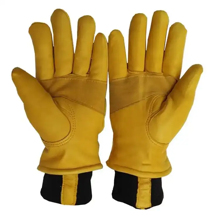 Gants de travail en cuir de vachette de qualité supérieure et gants de gréeur canadiens pour le travail