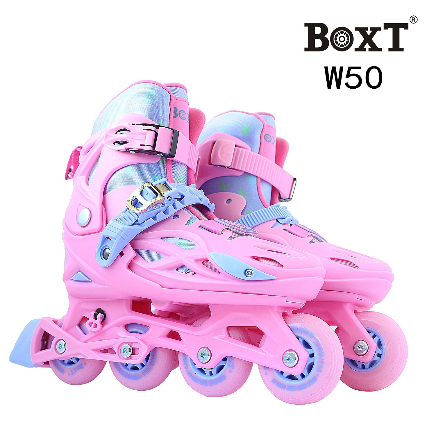 Modèle de roue verrouillable rose w50 pour enfants