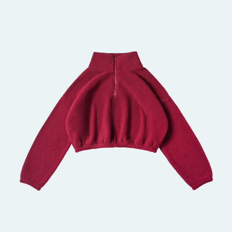 Burgundy coat