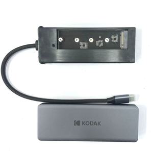 Yeni model yüksek kaliteli alüminyum alaşımlı kabuk ile M.2 (NVME 1.3) T344 tip-c 6IN1 hub destekler - Product Image 3