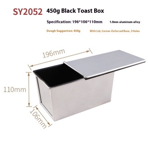 Chảo nướng bánh mì kim loại vuông nhà bếp Thương mại Nhà bếp nướng chảo lò nướng chống dính phủ Teflon - Product Image 6