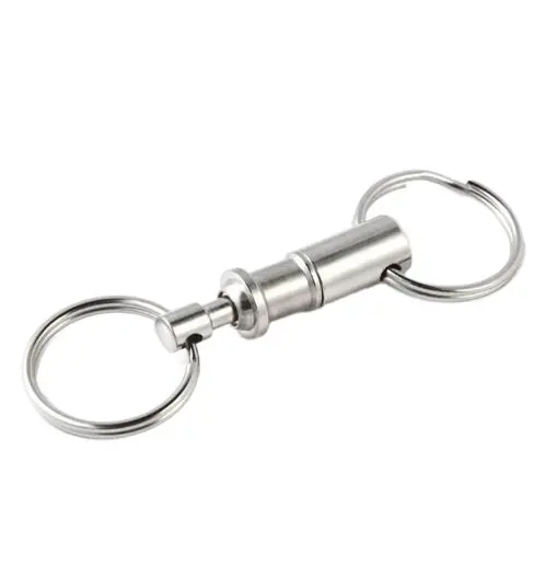 Quick Release Pull-Apart Key Ring key chains with two rings