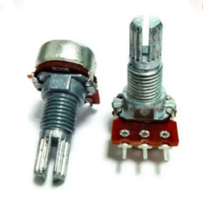 12mm single carbon rotary potentiometer double potentiometer B1K 2K5K10K20K 50K 100K 500K Handle length 15m'm 20MM