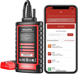 KINGBOLEN Ediag Plus OBD2 Scanner Bluetooth OE-<strong>Level</strong> All System Car Diagnostic Tool for IOS &amp; Android Including ECU <strong>Coding</strong> - Product Image 1