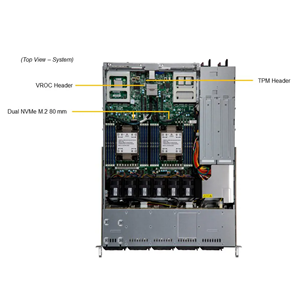 Heiß verkaufter neuer X13 Cloud dc Pcie 5.02 Sys-121c-Tn10r 1u Dp Cloud dc 2cpu Rack-Server für skalierbare Intel Xeon-Prozessoren der 4. Generation - Product Image 6