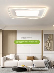 Uzaktan kumanda ile OEM Modern yuvarlak LED tavan ışık çok boyutlu akrilik kapak yatak odası/N oturma odası yeni tasarım - Product Image 2