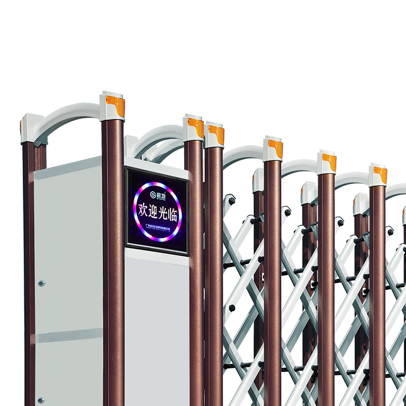 Simple Design Aluminum Alloy Electric Retractable Slide Security Entrance Gate