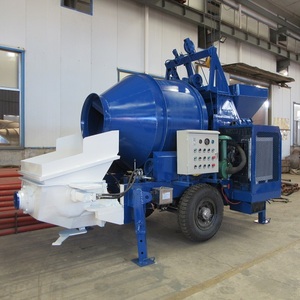 MINLE fabrika 20m 3/h cep taşınabilir beton mikseri pompa römork M,ounted tipi/dizel sabit beton mikser pompa makinesi