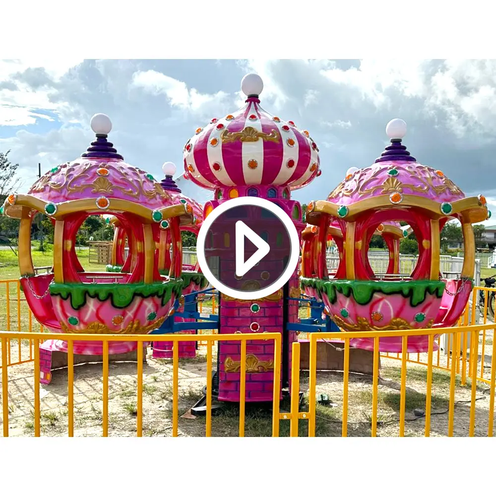 Cina produttore castello tema attrazione 8 posti per bambini parco divertimenti giostre aereo rotante carosello aereo per la vendita