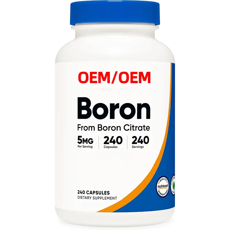 Viên nang Boron Citrate 5mg, 240 viên nang Chay-không chứa Gluten và không biến đổi gen