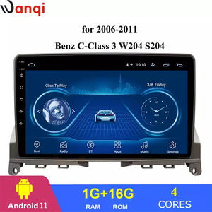 Wanqi 9 Inch 4 Cores Android 11 Car Audio Dvd Multimedia Player Radio Video Stereo Navigation System for Benz C-<strong>Class</strong> 2006-2011 - Product Image 2
