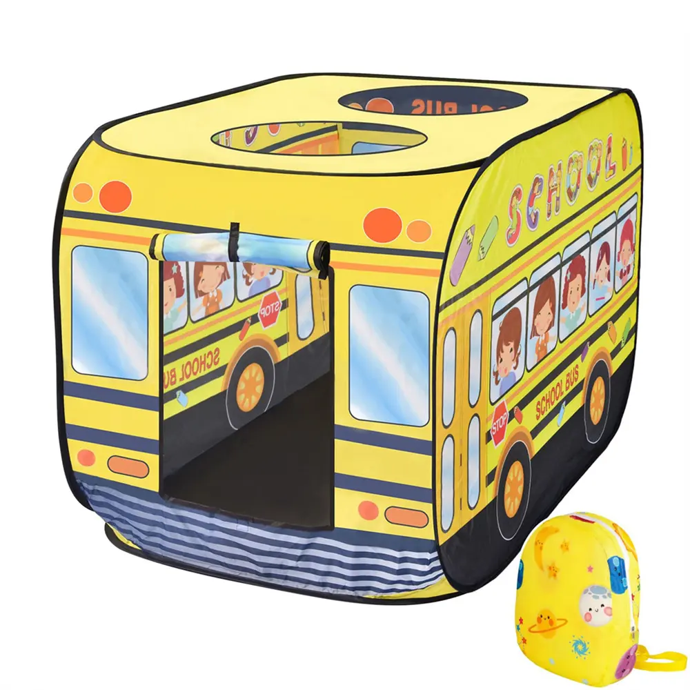 Barraca de brincar pop-up personalizada para crianças, brinquedo dobrável para veículos de playhouse interno e externo