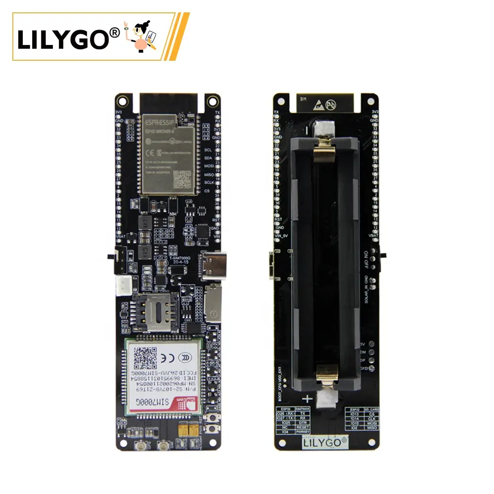 LILYGO T-SIM7000G ESP32 Wireless Module WiFi Bluetooth GPS Antenna SIM Development Board Support Expansion Solar Charge