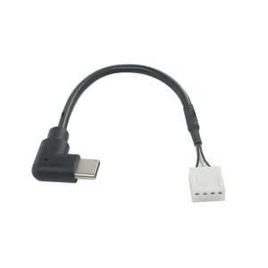 定制90度角USB C型至2 3 4 5 6针JST/Molex/Yeonho连接器电缆4针充电电缆4针电缆 - Product Image 1
