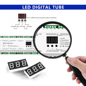 Декодер DMX512, 12 В, 24 В постоянного тока, 24 канала, 32 канала, 40 каналов, DIN-рейка DMX512/1990 на постоянное напряжение, ШИМ, светодиодный диммер, сигнал DMX, контроллер, конвертер - Product Image 3