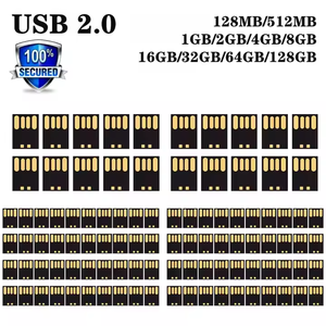ชิปหน่วยความจำแบบสั้น2.0 USB/3.0สีดำ4GB 8GB 16GB 32GB 64GB 128GB แฟลชไดรฟ์ multicast 2.0 UDP กึ่งสำเร็จรูป - Product Image 2