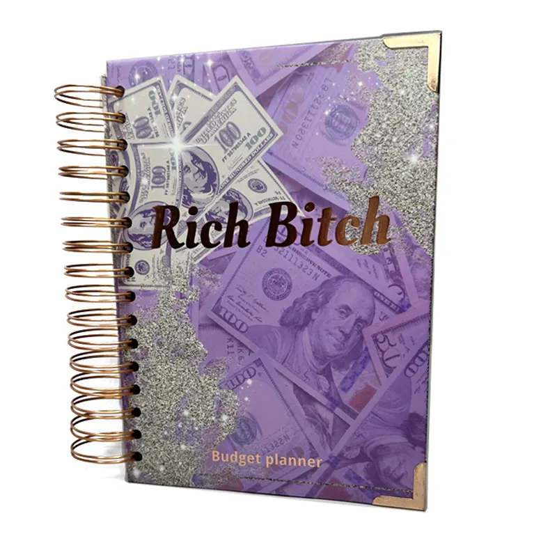 Custom bible 365day money business dairy plan a6 budget binder pianificatore finanziario journal notebook donna boss black girls