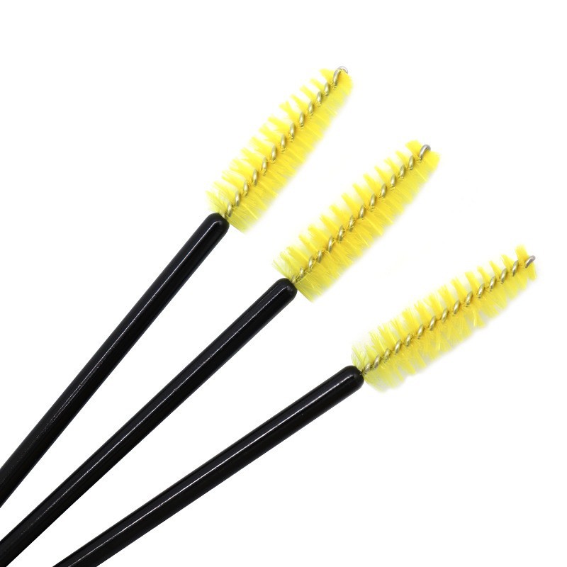 Brosse jaune à manche noir (50 pièces/paquet)