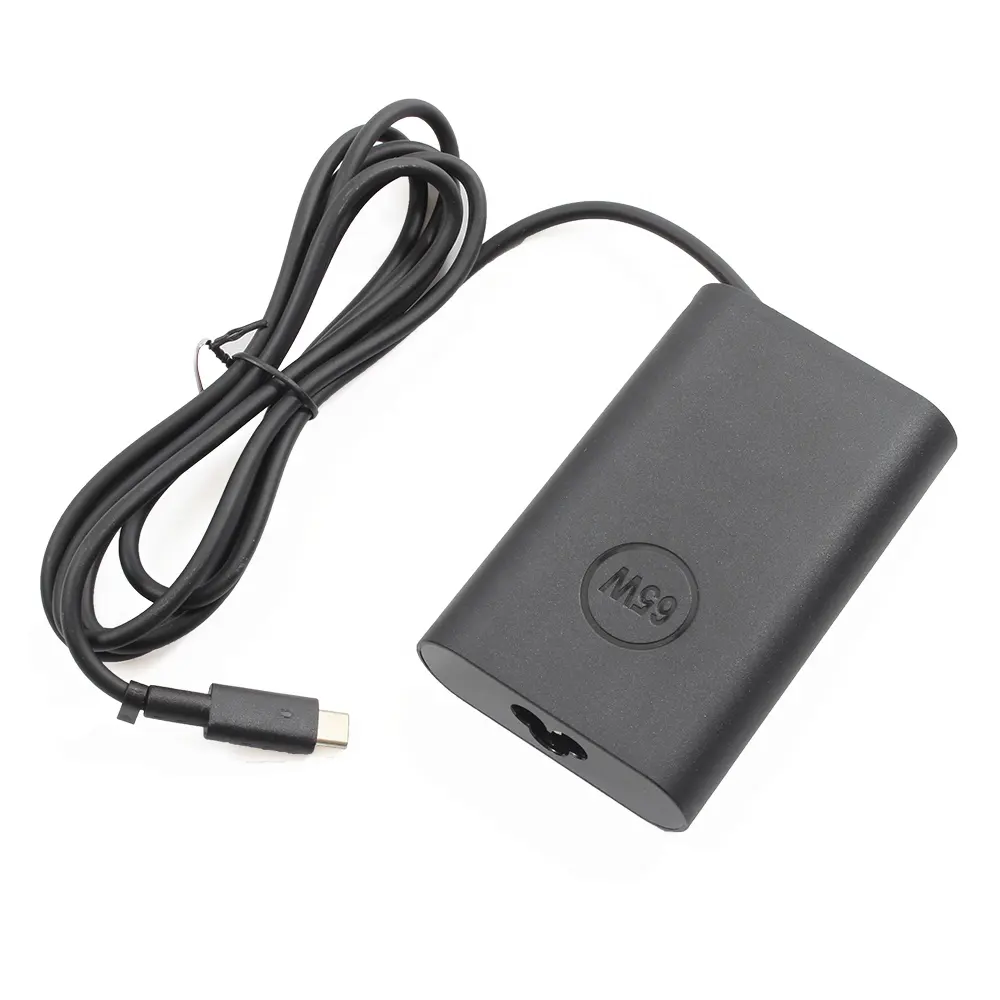 อะแดปเตอร์ชาร์จแล็ปท็อป65W 20V แบบ USB Type C 3.25A อะแดปเตอร์แปลงไฟสำหรับชาร์จ Dell Type C