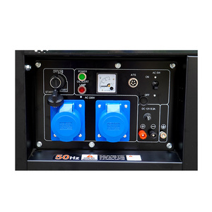 Hiearns 5.5kw 50Hz Frecuencia 220V DG7000E Potencia de marco abierto Pequeño modelo de cilindro doble Generadores diesel - Product Image 4