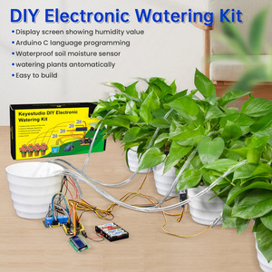 Keyestudio DIY elektronik sulama kiti Arduino DIY programlama için kapasitif toprak nem sensörü ile otomatik su çiçekler