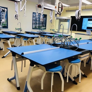 Mesas biológicas de laboratorio universitario OEM y muebles de escritorio de equipo de laboratorio de madera de acero silla - Product Image 4