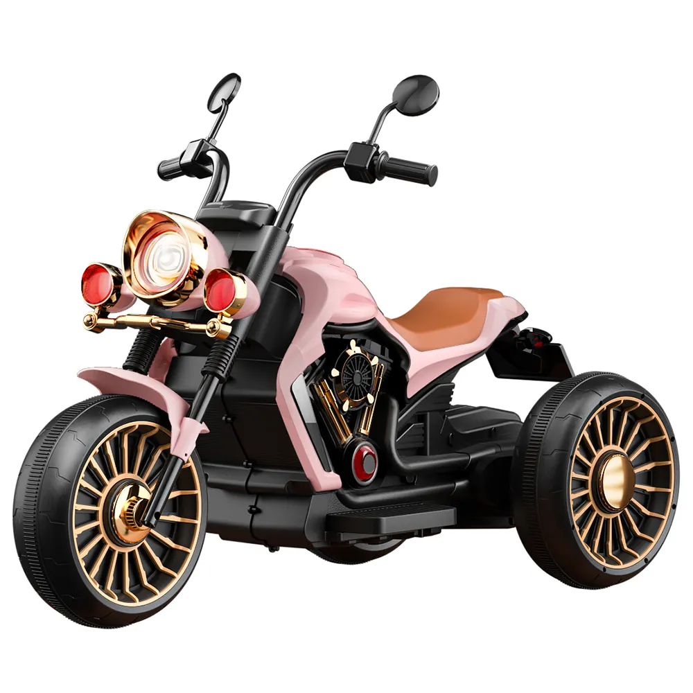 Musica leggera fresca 3 ruote bambini moto elettrica 6V batteria auto giocattoli per ragazzi e ragazze materiale plastico