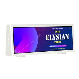 ป้ายติดหลังคารถแท็กซี่แบบ LED ทนทานระบบการจัดการเนื้อหาที่ปรับแต่งได้ IP65สำหรับผู้ให้บริการเครือข่ายการขนส่งทั่วโลก