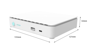 Multifunción mini DC UPS para WiFi router 10400mAh fibra WiFi router energía de respaldo - Product Image 2