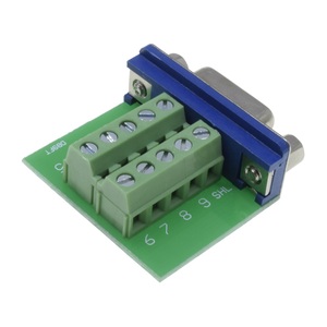 定制的DSUB 9pin DB9端子块适配器母分接DB VGA连接器板适配器，用于视频传输