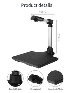 16MP OEM Máy quét tài liệu A3 USB tốc độ cao không có mứt Scanner với <span class=keywords><strong>PDF</strong></span>/từ Hỗ trợ màu đen trong kho - Product Image 2