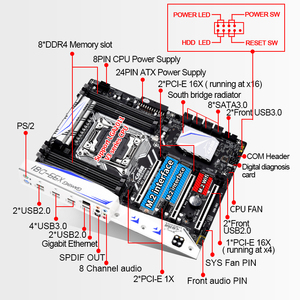 คอมโบ X99D8I มาเธอร์บอร์ด X99 Lga2011-3ซีพียู E5 2670 V3พร้อมหน่วยความจำ ECC REG DDR4 32G - Product Image 6