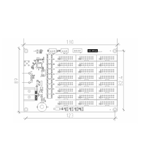 Светодиодный дисплей контроллера карты HD-W64 HD-W63 16 * HUB12 8 * HUB08 вывеска магазина светодиодный дисплей один цвет и два цвета Ceceiving карты. - Product Image 2