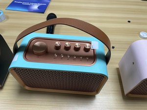 Portátil recargable RGB LED iluminación bajo Bluetooth inalámbrico Karaoke altavoz con micrófono Woofer uso de la computadora en el hogar fuente de alimentación de CC