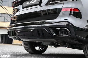 Parlak siyah ön dudak bölücüler arka difüzör yan etekler çatı Spoiler orta gövde Spoiler aero kiti X5 G05 LCI araba için 2024 '- - Product Image 4