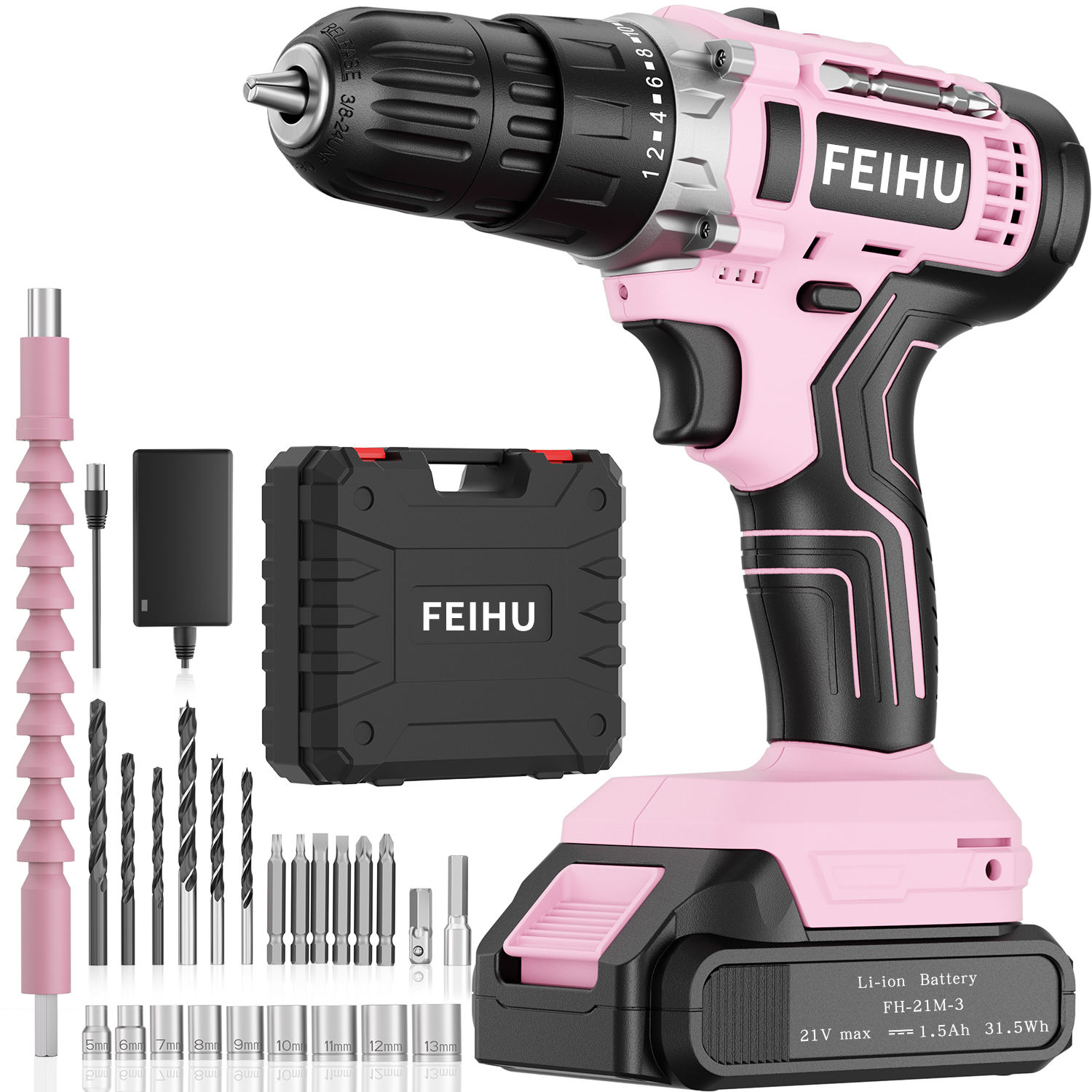 สีชมพู28ชิ้น