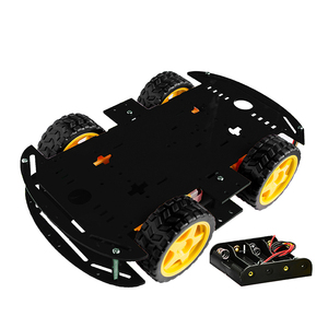 Per Arduino 5 colori Kit Smart per auto 4WD Kit di telaio per auto intelligente Robot per auto con Encoder di velocità e batteria Kit elettronico