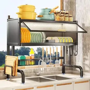 Çok İşlevli modern mutfak tasarım dolabı mutfak dolabı lavabo üzerinde modern tasarım bulaşık kurutma rafı - Product Image 5