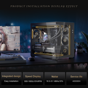 Lovinglcool AIO 360mm argb PC trường hợp làm mát hiệu suất cao tích hợp quạt làm mát với bốn mặt gương vô hạn - Product Image 6