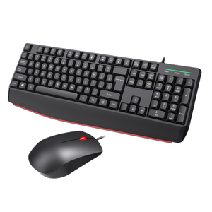 OEM Combo Business Office Multi-sistema compatibilità tasti di basso profilo Design ergonomico cablato tastiera e Mouse Set 104-chiave - Product Image 3