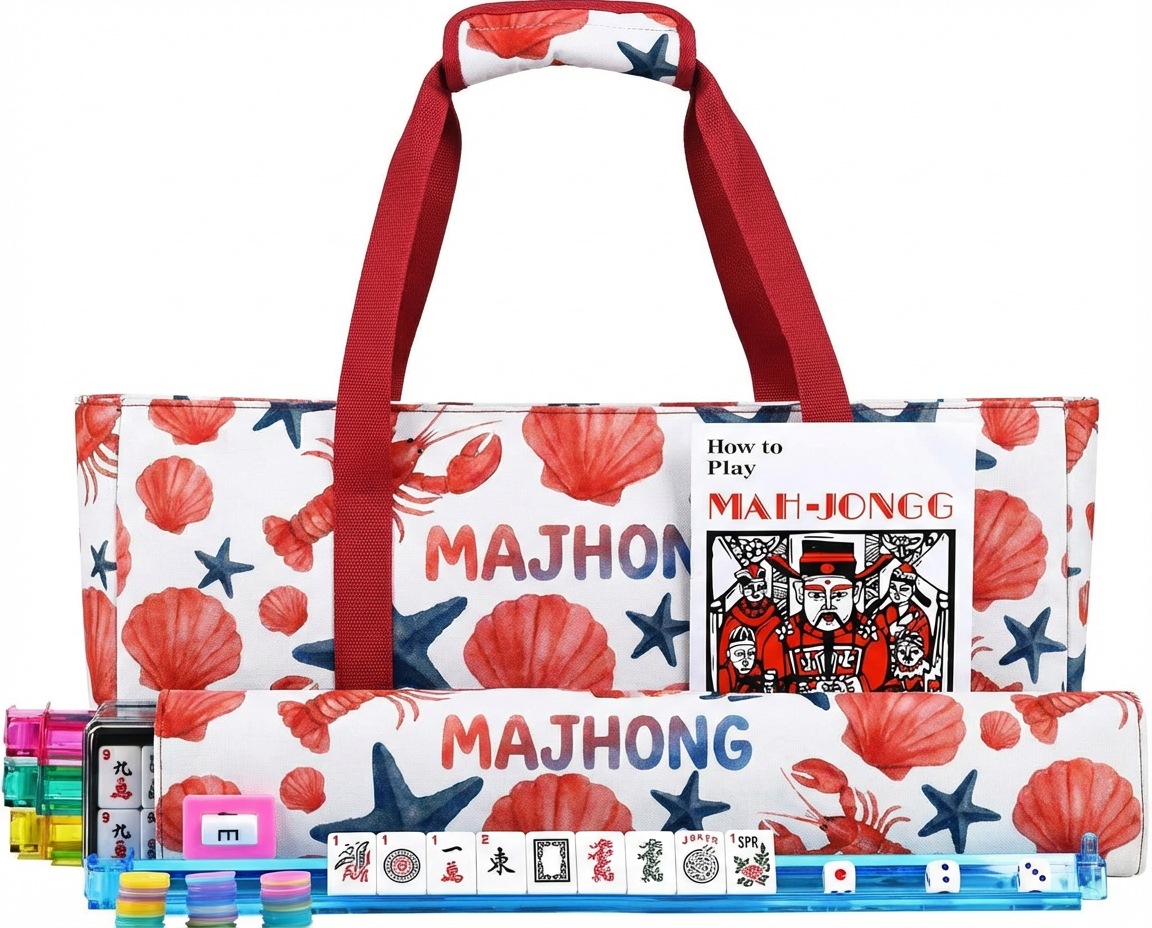 Ocean wind shell starfish mahjong 3-piece set