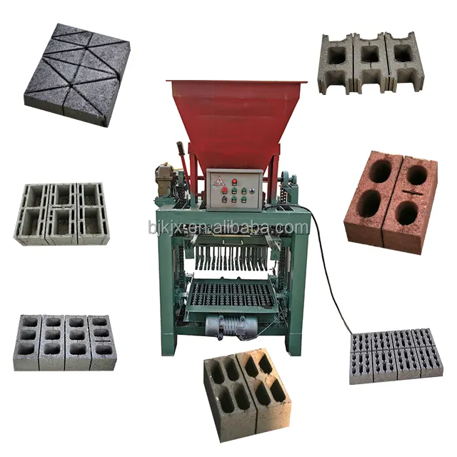 Maquinaria Brick King, máquina de fabricación de bloques con forma de cemento sólido de hormigón a presión hidráulica utilizada para ladrillos huecos