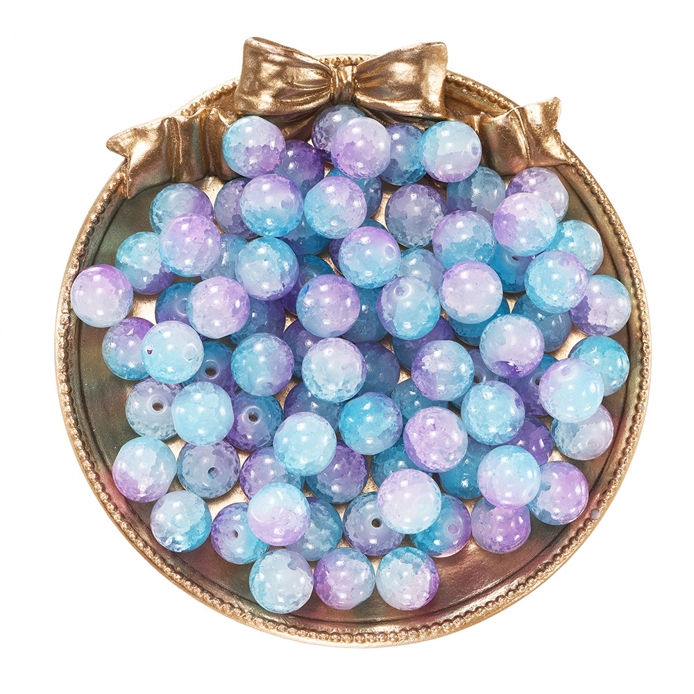 Crystal Jade Shattered Beads - Blue-Purple